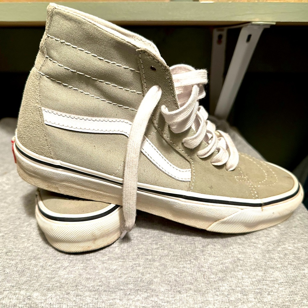 High top Vans Sage green